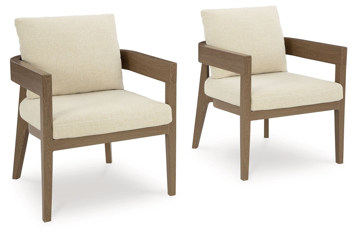 Serene Bay 7-Piece Outdoor Dining Set with Cushioned Chairs – Dark Brown
