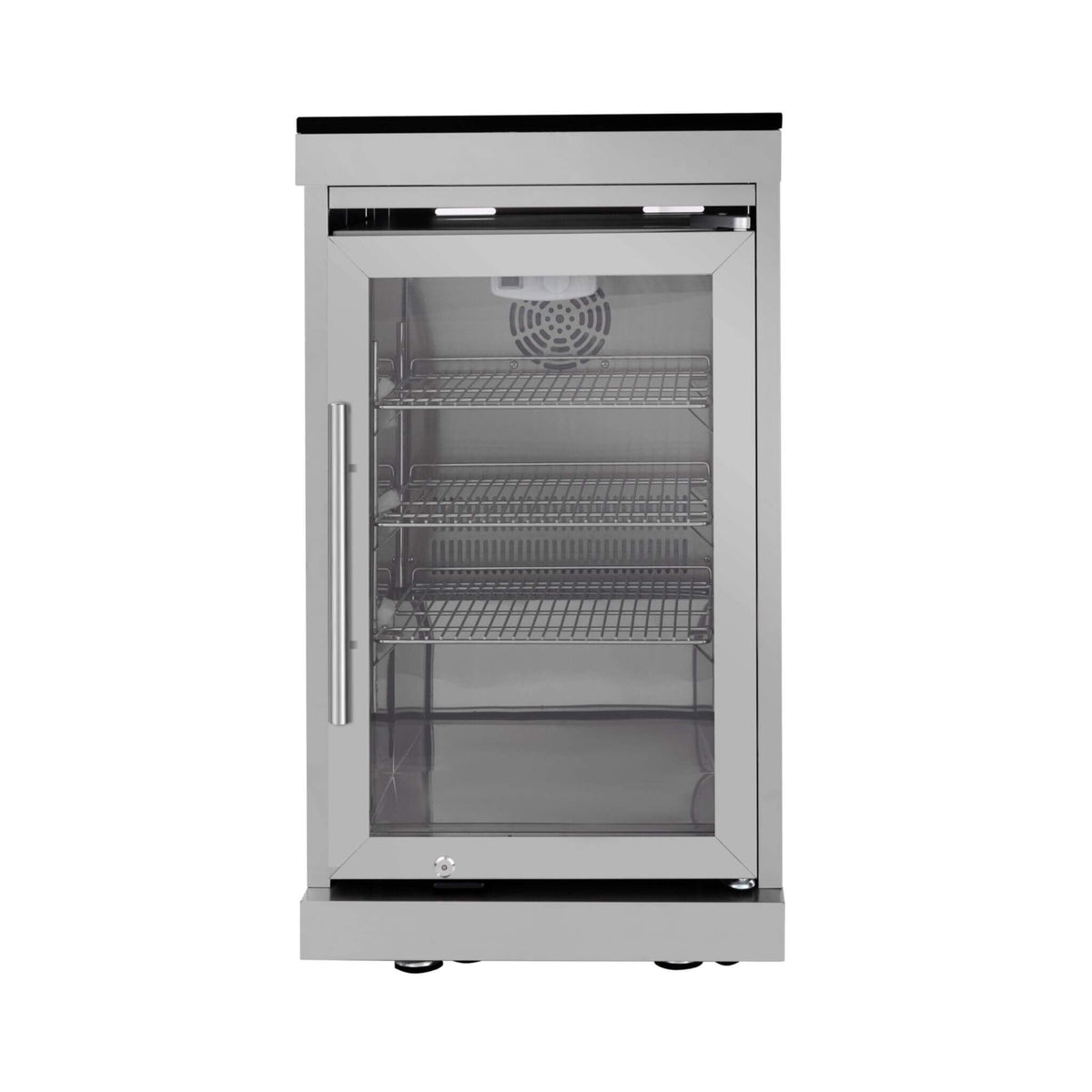 Blaze 108-Inch 6-Burner Stainless Steel Outdoor Kitchen Island with 85,000 BTU Grill, Wine Cooler, Rotisserie and Granite Countertops