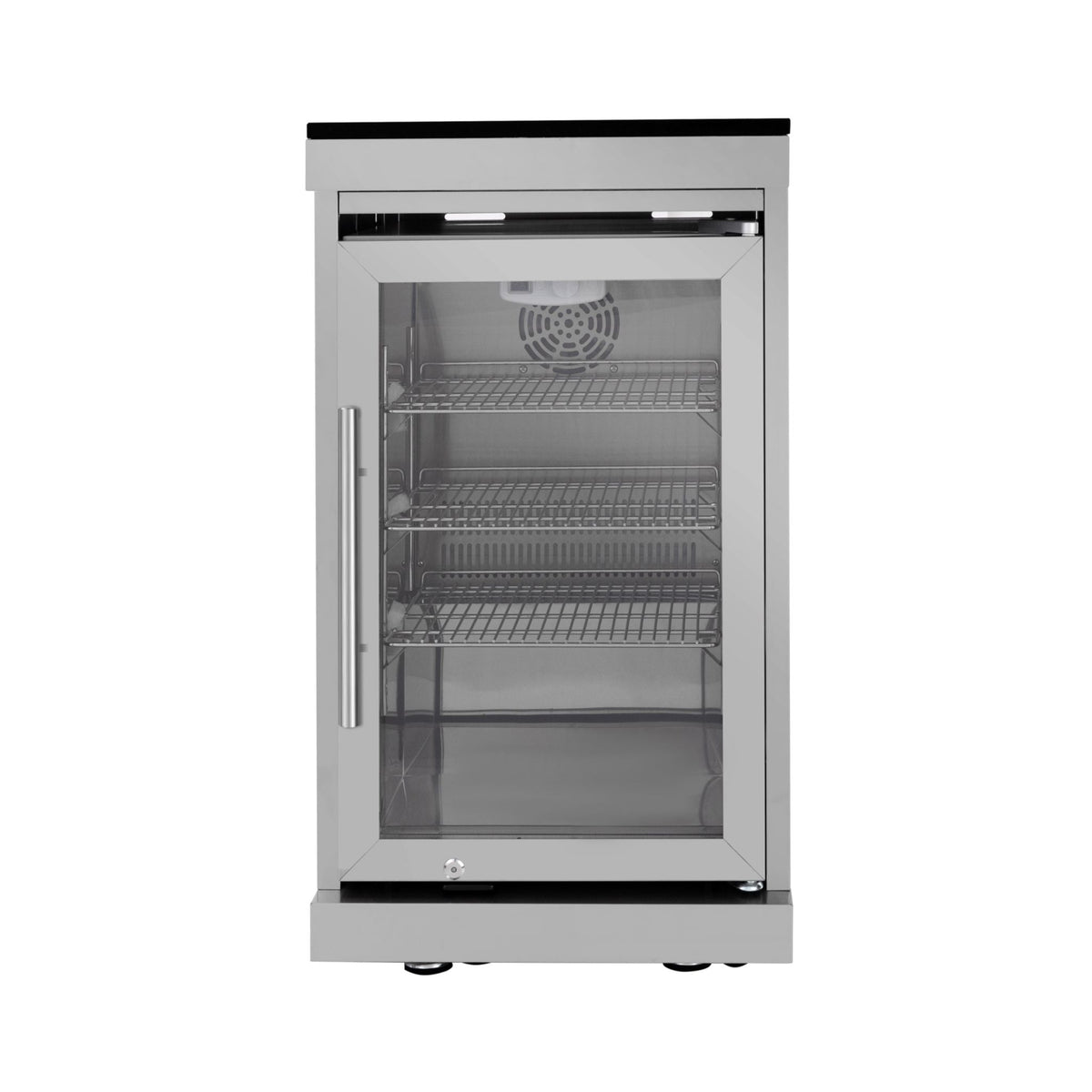 Imperial 110" Stainless Steel Outdoor Kitchen Island with 72,000 BTU 4-Burner Grill, Wine Cooler & Rotisserie