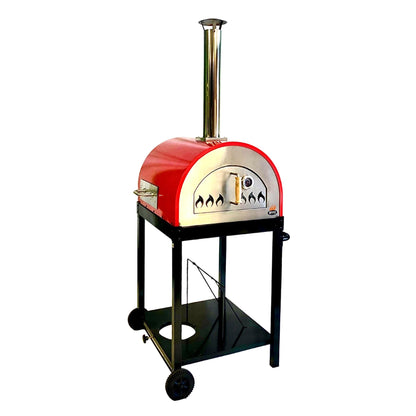 WPPO Traditional 25" Dual-Fuel Outdoor Pizza Oven with Gas Attachment – Wood & Gas