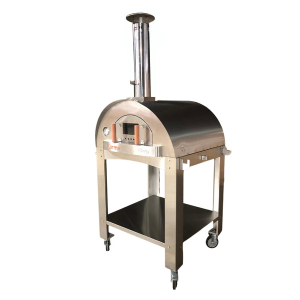 WPPO Karma 42" Professional Wood-Fired Outdoor Pizza Oven – 304 Stainless Steel
