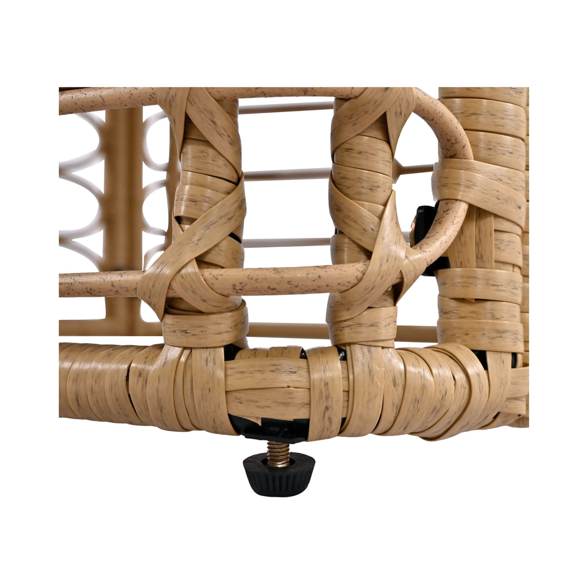 7-Piece All-Weather Rattan Outdoor Patio Sofa Set with Cushions and Coffee Table