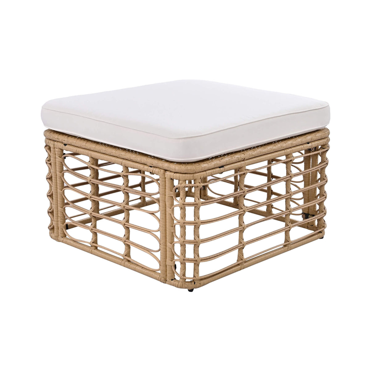 7-Piece All-Weather Rattan Outdoor Patio Sofa Set with Cushions and Coffee Table