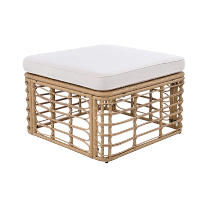 7-Piece All-Weather Rattan Outdoor Patio Sofa Set with Cushions and Coffee Table