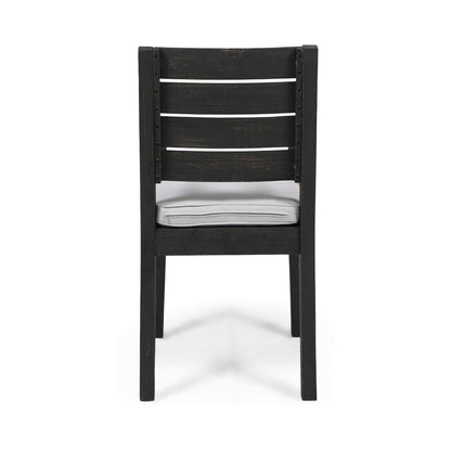 9-Piece Outdoor Dining Set with Extendable Acacia Wood Table and 8 Cushioned Chairs