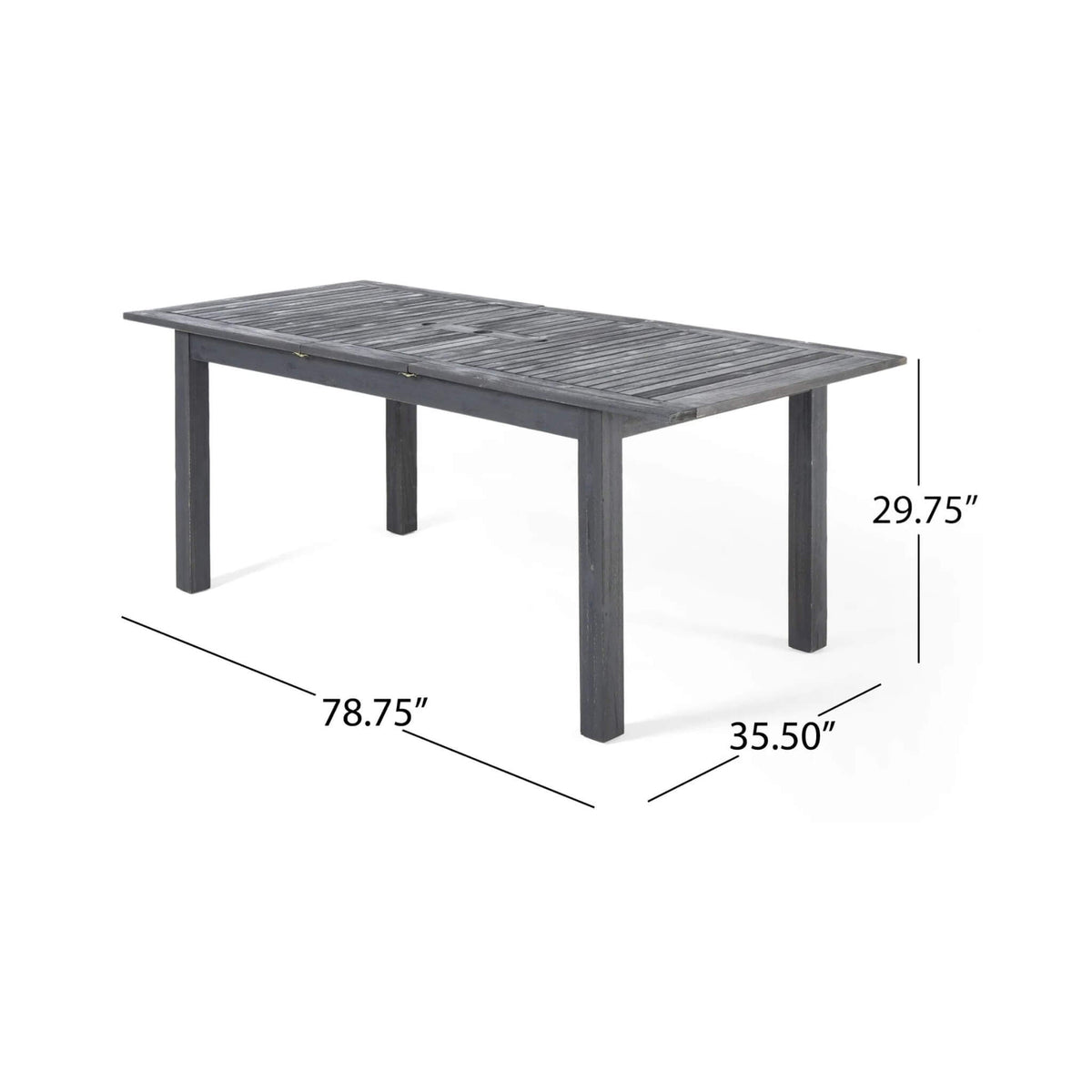 9-Piece Outdoor Dining Set with Extendable Acacia Wood Table and 8 Cushioned Chairs