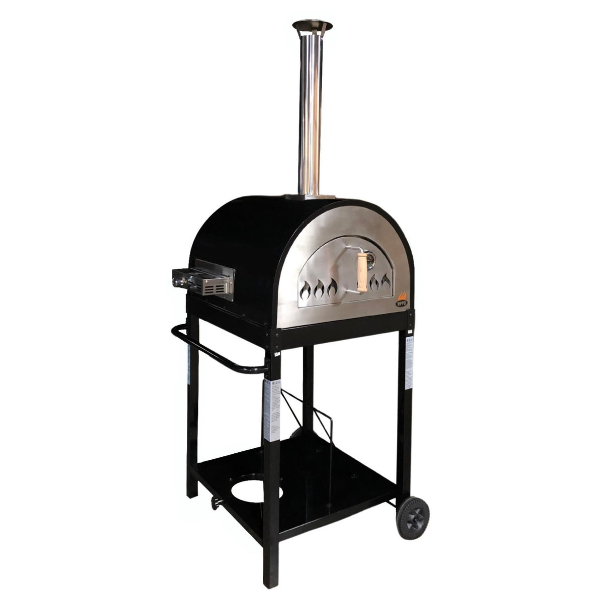 WPPO Traditional 25" Dual-Fuel Outdoor Pizza Oven with Gas Attachment – Wood & Gas