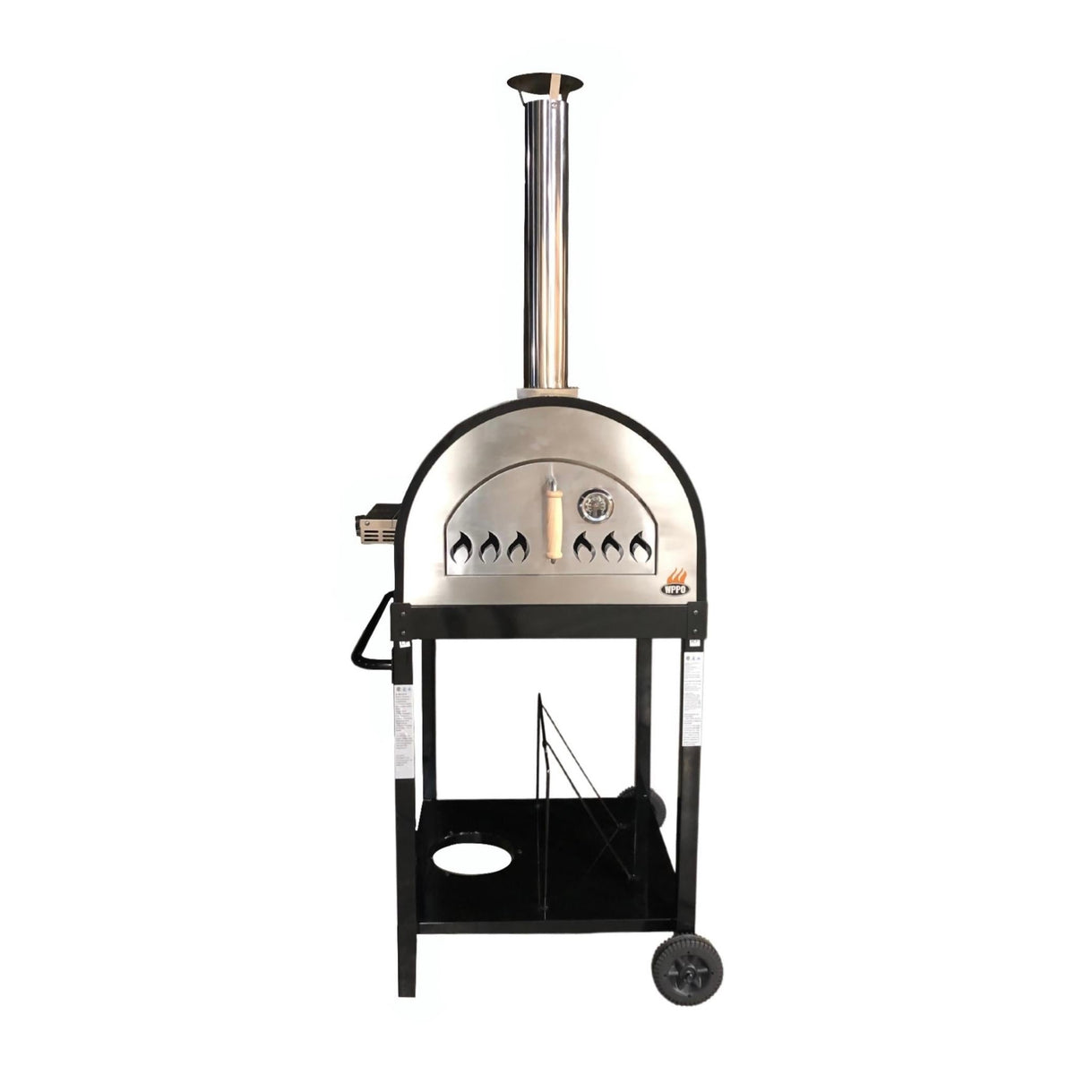 WPPO Traditional 25" Dual-Fuel Outdoor Pizza Oven with Gas Attachment – Wood & Gas