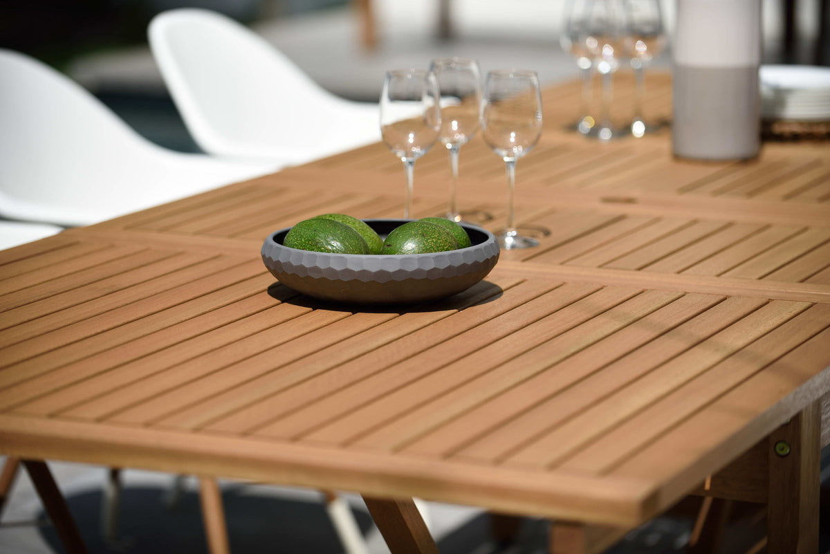 LifestyleGarden Leyland Table and 8 Chamonix Armchairs Outdoor Dining Set
