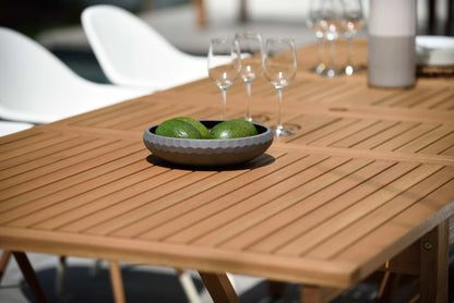 LifestyleGarden Leyland Table and 8 Chamonix Armchairs Outdoor Dining Set