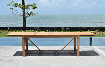 LifestyleGarden Leyland Table and 8 Chamonix Armchairs Outdoor Dining Set