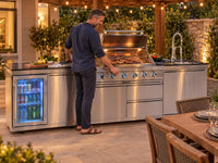 Outdoor Kitchen Island Built for Complete Outdoor Cooking, 98 Inch Modular Design, 72000 BTU 4-Burner Grill — product view 2