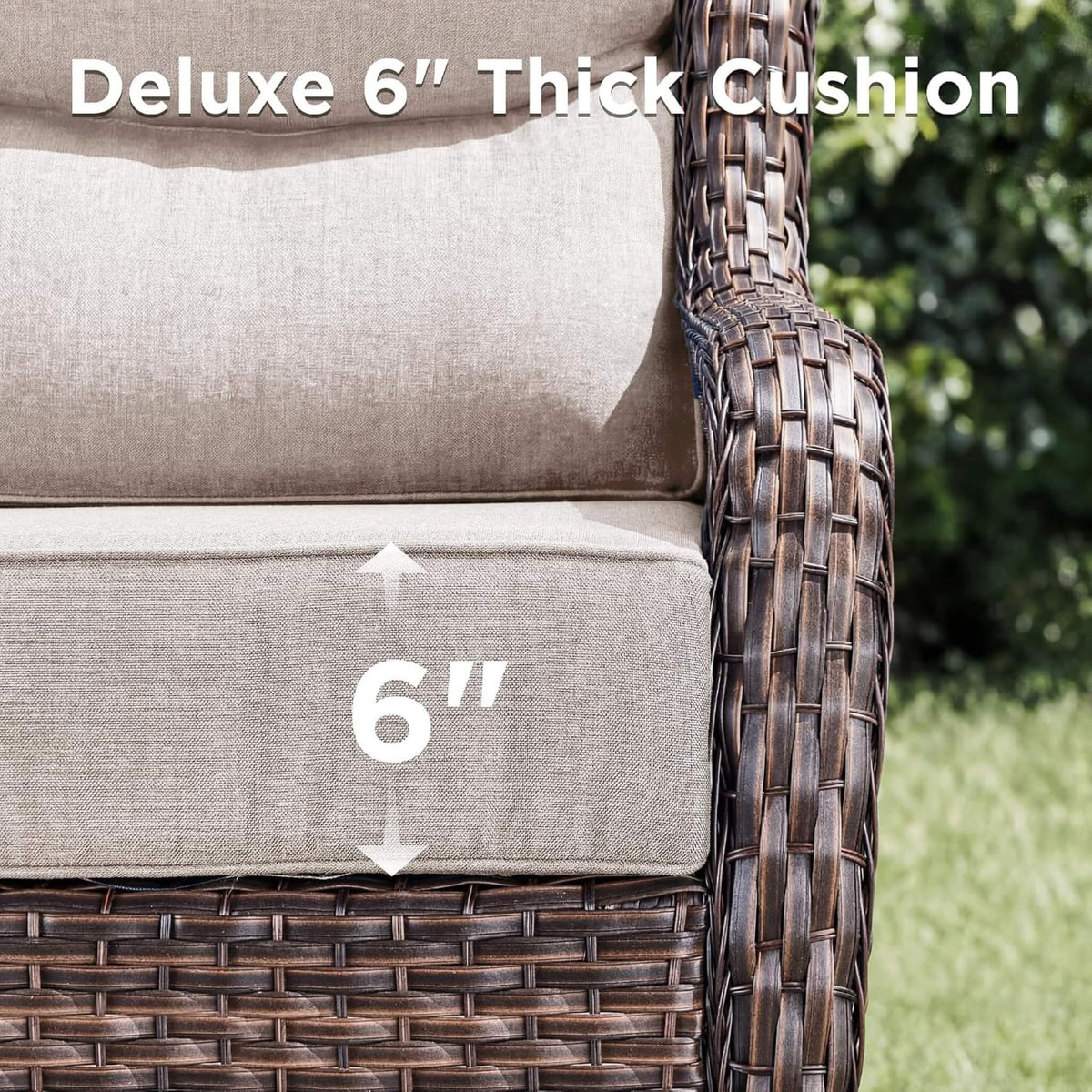 10-Piece All-Weather Wicker Outdoor Patio Furniture Set with Fire Pit Table
